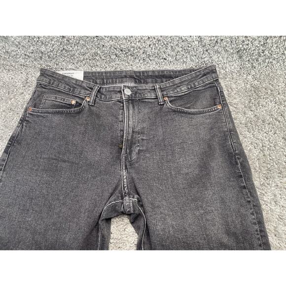 H&M Jeans Men's 36/32 Denim 5 Pockets Dark Wash Straight Leg Regular Fit - Picture 1 of 12